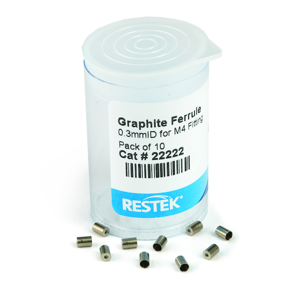 Graphite Threaded Fitting Graphite Ferrule, 0.3mmID, for M4 Fitting, for 8000 and Trace 2000 GCs ...
