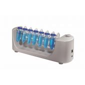 DLAB Scientific MX-RL-E Economic Rotator. Adjustable speed range: 0-80rpm. Including accessories 18900327/8/9 for 12 x 1.5, 15, and 50mL tubes.