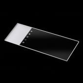 Microscope Slides, Glass, 25 x 75mm, 90° Ground Edges with Safety Corners, Frosted, 1 End, 1 Side, 20 boxes of 72/Box (1440).
