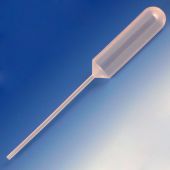 Transfer Pipet, 15.0mL, Narrow Stem, Large Bulb, 155mm, STERILE, Individually Wrapped, 25/Bag, 10 Bags/Unit, CS/250
