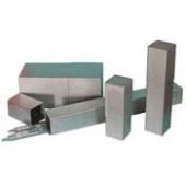 Bellco Glass, Inc -  Stainless Steel Pipet Canister 5x5x24cm w/out Silicone Pads. (Each)