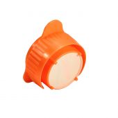 Cell Strainer, 5µm, orange, PP frame, nylon mesh, sterile, individually wrapped blister packs, w/ 1 reducing adapter, 50/pk