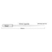 Transfer pipette, 4.5mL, blood bank, graduated to 2mL, sterile, individually wrapped, 500/cs