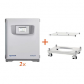 PROMO CellXpert C170i double-stack. Includes: 2 × CellXpert® C170i non-segmented inner door, handle left side,100-127 V/50-60 Hz; Full stacking kit included.