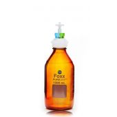 PUREGRIP® Universal HPLC Solvent Reservoir  Bottle Assembly, VersaCap® GL45, 1L Amber Reagent Bottle, 6 X Ports- OD Tube 3.2mm (1/8") & 1.6mm (1/16"), 1/EA