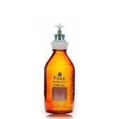 PUREGRIP® Universal HPLC Solvent Reservoir  Bottle Assembly, VersaCap® GL45, 1L Amber Reagent Bottle, 3 X Ports- OD Tube 3.2mm (1/8") & 1.6mm (1/16"), 1/EA
