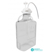 EZBio® Single Use Carboy Assembly, 40L,  PP, VersaCap® 120mm, TPE Tubing w/ Dip Tube, Sterilized, 1/EA
