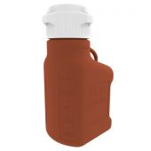 EZBio® Carboy, Amber HDPE, 2.5L, No Spigot, VersaCap® 83B, Double Bagged, Non Sterile