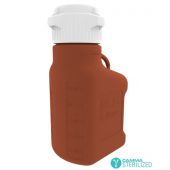 2.5L (0.5 GAL) Amber HDPE Carboy with VersaCap® 83mm, Double Bagged, Gamma Sterilized, 1/EA