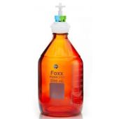 PUREGRIP® Universal HPLC Solvent Reservoir  Bottle Assembly, VersaCap GL45, 2L Amb Reagent Bottle, 6 X Ports- OD Tube 3.2mm (1/8") & 1.6mm (1/16"), 1/EA