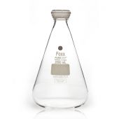 PUREGRIP® Glass Flasks, Erlenmeyer, Clear, GL45 VersaCap®, 2,000mL, 10/CS