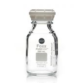 PUREGRIP® Glass Bottles, Media, Round, Clear, GL45 VersaCap®, 250mL, 10/CS