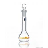 Borosil® Flasks, Volumetric, Class A, WM, Clear, Glass St., 20mL, 12/21, Bat. Cert, 5/CS