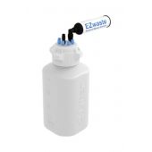 EZwaste System, 4L, HDPE, 83mm Cap, 6x 1/8" OD Tubing, 1 HB & Filter, 1/EA
