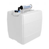 EZwaste System, UN/DOT, 13.5L, HDPE, S-70 Cap, 4x 1/8" OD Tubing, 3x 1/4" OD Tubing & Filter, 1/EA