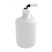 EZwaste System, 20L RND Carboy, HDPE, 83mm Cap, 4x 1/8", 3x 1/4" OD Tubing & Filter, 1/EA