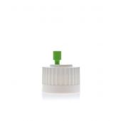 ChromCap™ 100 HPLC Cap Assy, 38-430, Adapter w Vent Hole, One (1x) Ports- OD Tubing 3.2mm (1/8") or 1.6mm (1/16"), 1/EA