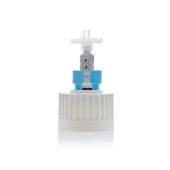 PUREGRIP® Universal HPLC Solvent Reservoir, 38-430 Cap Assembly, 2 x Ports- OD Tube-3.2 mm (1/8") & 1.6 mm (1/16"), 1/EA