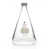 PUREGRIP® Glass Flasks, Erlenmeyer, Clear, GL45 VersaCap®, 5,000mL, 2/CS