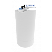 EZwaste XL System, UN/DOT, 60L, HDPE, S-70 Cap, 4x 1/8", 3x 1/4" OD Tubing & Filter, 1/EA
