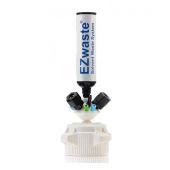 EZWaste® Universal Stackable HPLC VersaCap® 83mm Solvent Waste Cap Assembly, W/ Exhaust Filter, 6 X OD Tube-3.2 mm (1/8") &1.6 mm (1/16"), 3 X Hose Barb 3.2mm(1/8") & 9.5mm(3/8"), 3 X OD Tube 12.7 mm (1/2"), 1/EA