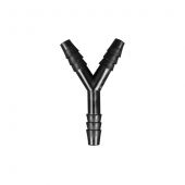 Y Connector Fitting Pack, Polypropylene, 1/4" HB x 1/4" HB to 1/4" HB, PK