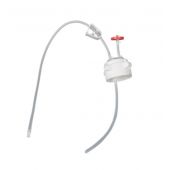 EZBio, Single Use Cap Assembly, 53mm VersaCap, PP, Vented w/ Tube for 2000mL Bottle, 20/PK