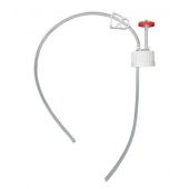 EZBio, Single Use Cap Assembly, 38-430 VersaCap, PP, Vented w/ Tube for 1000mL Bottle, 20/PK