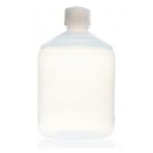 EZBio® Pure PFA Bottle, 2000mL, Closed 45mm Cap, Natural, Sterilized, 1/EA
