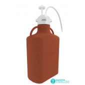 EZBio® Single Use Carboy Assembly, 20L,  PC, VersaCap® 120mm, TPE Tubing w/ Dip Tube, Sterilized, 1/EA