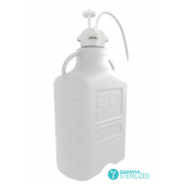 EZBio® Single Use Carboy Assembly, 2.5 L,  HDPE, VersaCap® 83B, TPE Tubing w/ Dip Tube, Sterilized, 1/EA