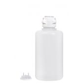 Round EZLabpure PP Vacuum Bottle, 2 L, Closed & Open VersaCap 53B, Adapter 2x1/8" HB, 1/EA