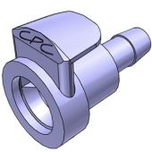 EZBio® MPC Connector, Female MPC to 1/4" HB, PS, Non-Valved, PK