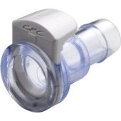 EZBio® MPC Connector, Female MPC to 3/8" HB, PS, Non-Valved, PK