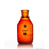 Borosil® Bottles, Reagent, Amber, with Stoppers, 250mL, 19/26, 10/CS