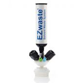 EZWaste® Universal Stackable HPLC VersaCap® GL45 Solvent Waste Cap Assembly, W/ Exhaust Filter, 6 X OD Tube-3.2 mm (1/8") &1.6 mm (1/16"), 3 X Hose Barb 3.2mm(1/8") & 9.5mm(3/8"), 3 X OD Tube 12.7 mm (1/2"), 1/EA