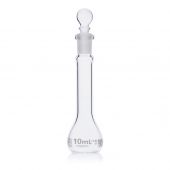 Flask, Volumetric , Globe Glass, 10mL, Class A, To Contain (TC), ASTM E288, 6/Box