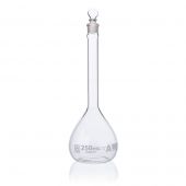 Flask, Volumetric , Globe Glass, 250mL, Class A, To Contain (TC), ASTM E288, 6/Box
