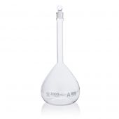 Flask, Volumetric , Globe Glass, 2000mL, Class A, To Contain (TC), ASTM E288, 1/Box