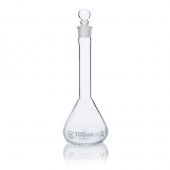 Flask, Volumetric,  Wide Mouth, Globe Glass, 100mL, Class A, To Contain (TC), ASTM E288, 6/Box