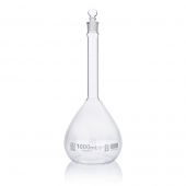 Flask, Volumetric , Globe Glass, 1000mL, Class B, To Contain (TC), ASTME288, 1/Box