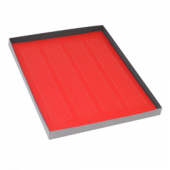 Label Sheets, Cryo, 38x6mm, for Microplates, 20 Sheets, 156 Labels per Sheet, Red
