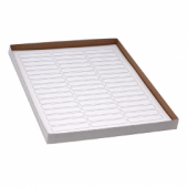 Label Sheets, Cryo, 64x13mm, for Racks and Boxes, 20 Sheets, 60 Labels per Sheet, White