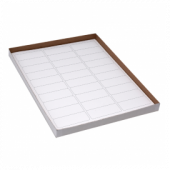Label Sheets, Cryo, 67x25mm, for Racks and Boxes, 20 Sheets, 30 Labels per Sheet, White