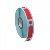 Label/Dot Combo Roll, Cryo, Direct Thermal, 38x13mm & 9.5mm, Dot for 2.0mL Tubes, Red