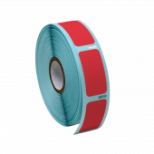 Label Roll, Cryo, Direct Thermal, 38x19mm, for Large Vials and Tubes, Red