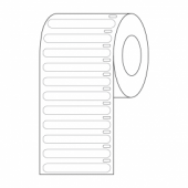 Label Roll, Cryo, Direct Thermal, 51x6mm, for Microplates, White