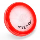 Syringe Filter, PTFE Hydrophilic Membrane, 0.45μm Porosity, 30mm Diameter, PP Housing, Non-sterile, Bulk Packed, BOX/100