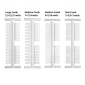 HE-FLEX Medium Comb 9+9/19 wells, 1.5 mm thick, 1 pcs. HE-FLEX Electrophoresis System, , Accessories