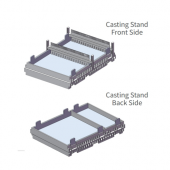 SUB Evo Casting Kit Includes: 1 large gel tray, 1 medium gel tray, 1 mini gel tray, 6 combs(18+36 wells) and casting stand. SUB Evo Horizontal Electrophoresis System, , Accessories